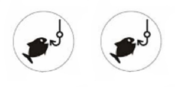 Manžetové knoflíčky Ryba na háčku 