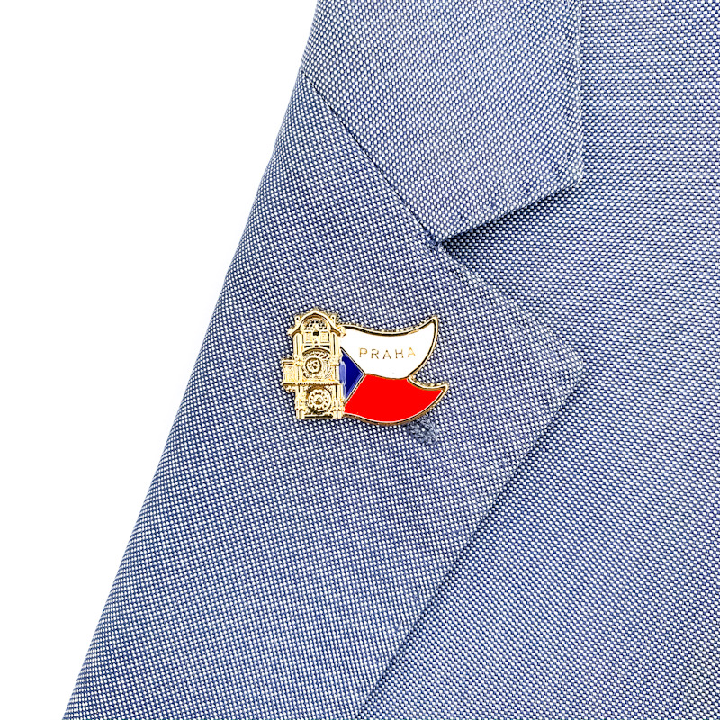 Zlatá brož Česká republika město Praha