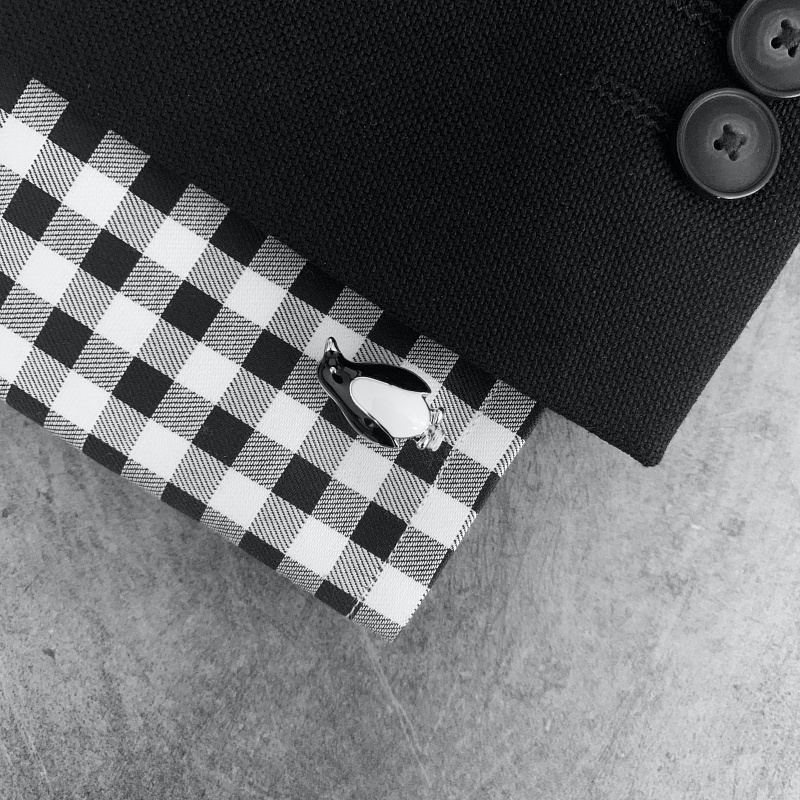 Manžetové knoflíčky Tučňák II.