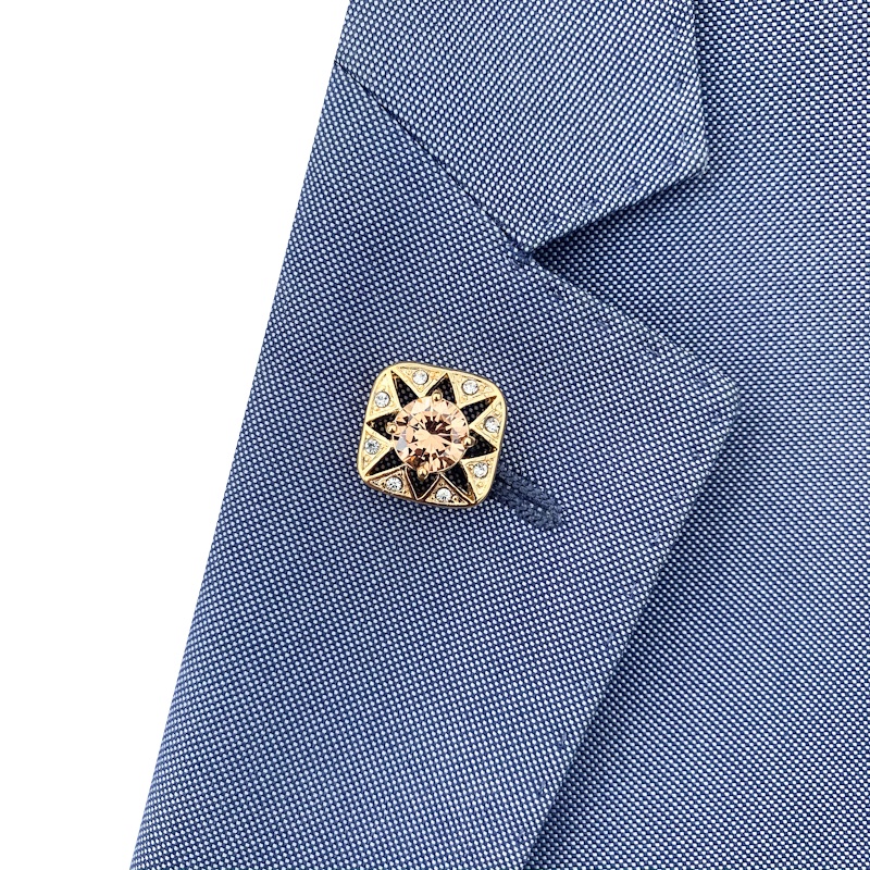 Brož Gold Star krystal 