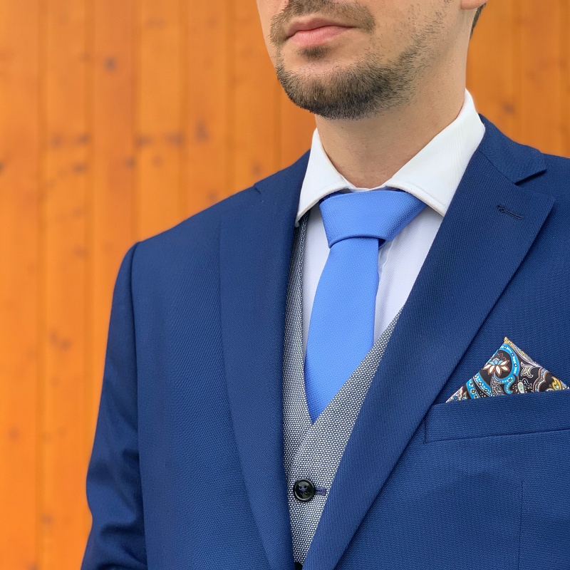 Modrá kravata Marks Spencer Basic 