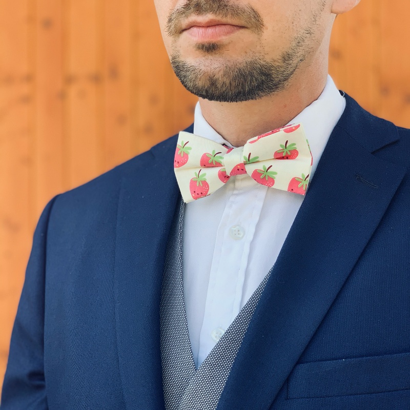 Pánský motýlek Jahoda 