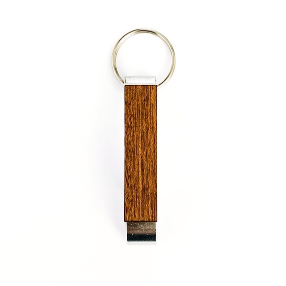 Dřevěná klíčenka Stick Wood s otvírákem na pivo 
