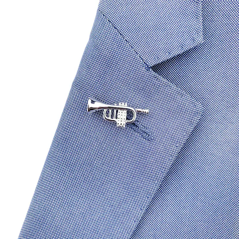 Brož Trubka stříbrná 