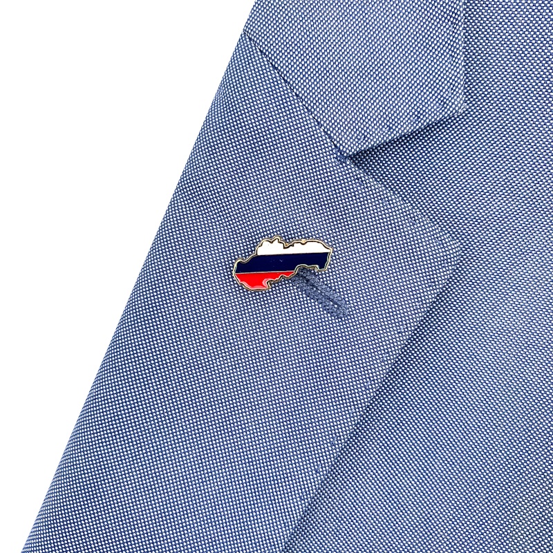 Zlatá brož Mapa Slovenská republika 