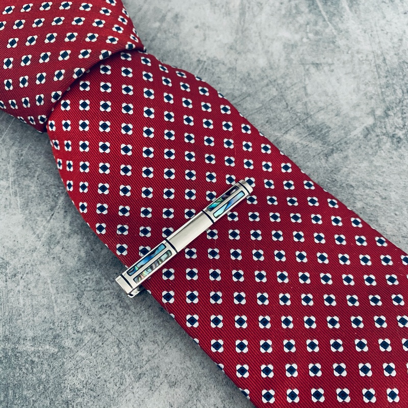 Stříbrná spona na kravatu Bumper 