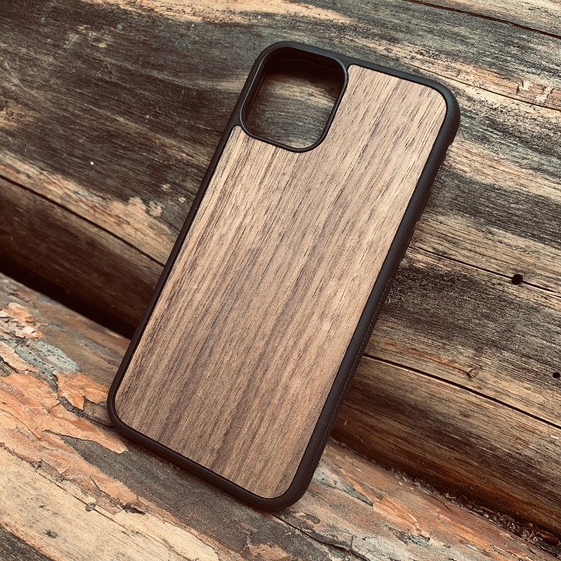 Dřevěný kryt Wood Ořech pro Apple iPhone 11 Pro