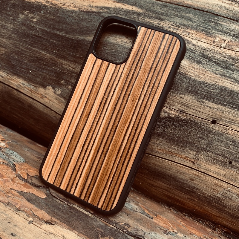 Dřevěný kryt Wood Zebrano pro Apple iPhone 11 Pro
