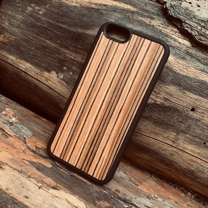 Dřevěný kryt Wood Zebrano pro Apple iPhone 6/6S