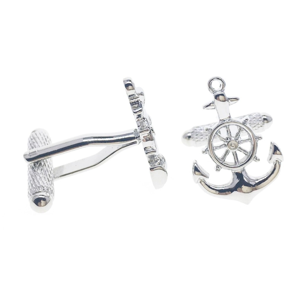 Manžetové knoflíčky Kotva s kormidlem 