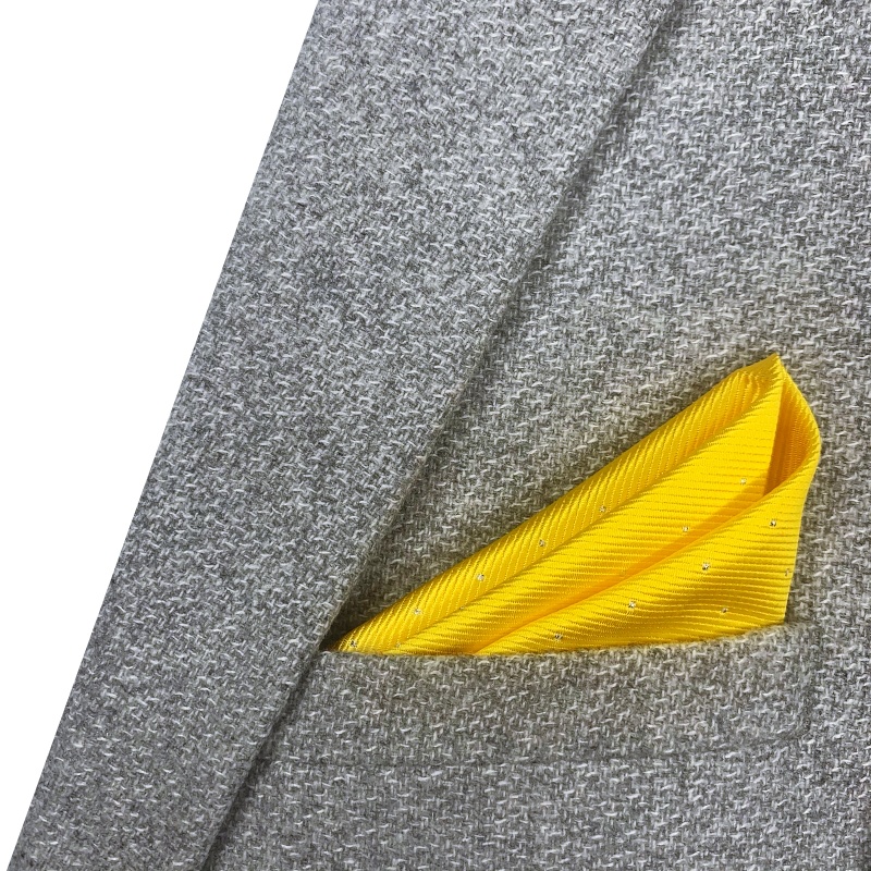 Žlutý kapesník do saka Dot