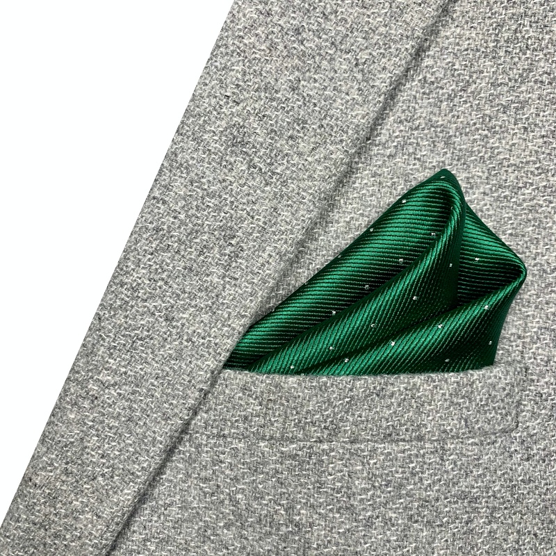 Zelený kapesník do saka Dot