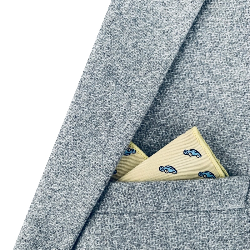 Žlutý kapesník do saka Automobil 