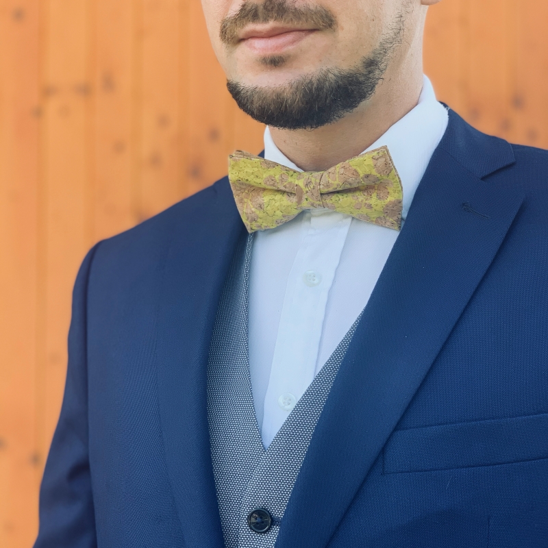 Pánský motýlek Korek Yellow