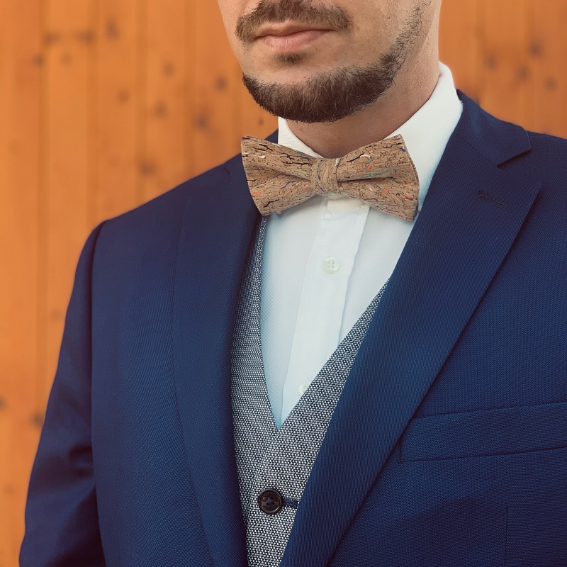 Barevný pánský motýlek Korek Colors
