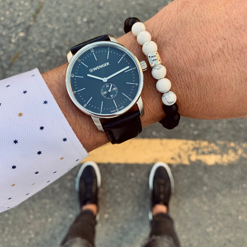 Černo - bílý náramek Zvěrokruh - Blíženci