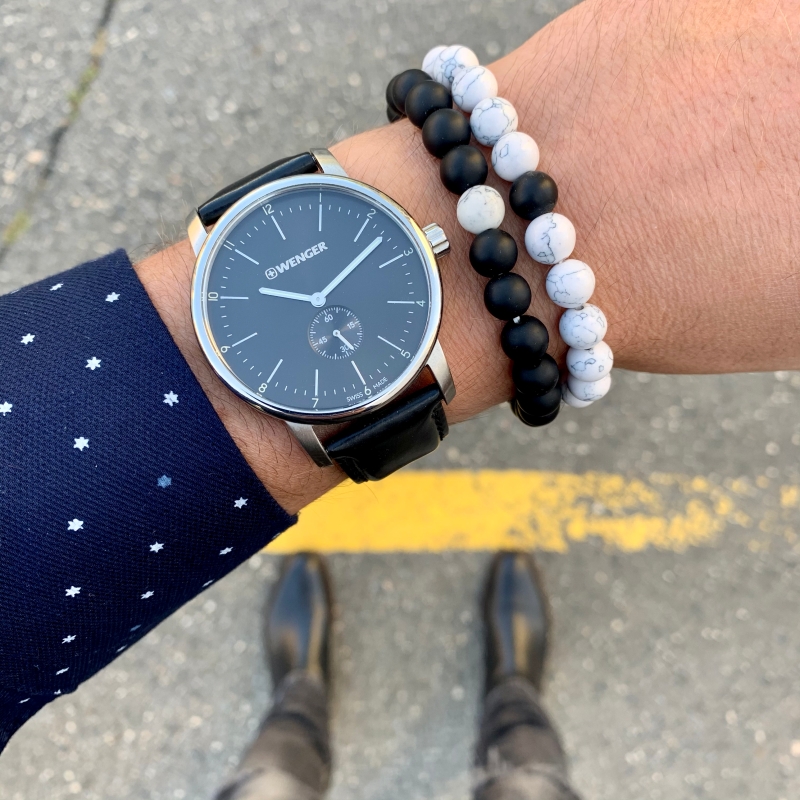 Černo - bílý set pánský a dámský náramek Couple 