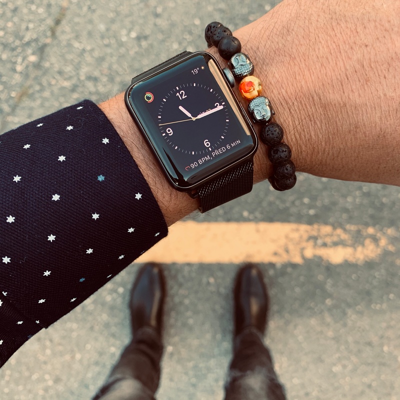 Černý náramek Buddha Resin amber