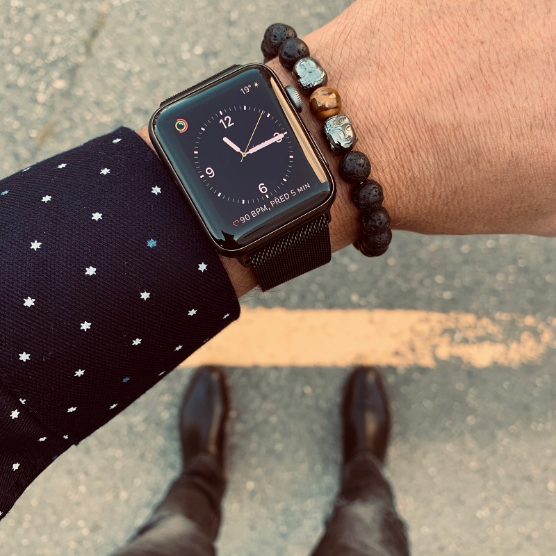 Černý náramek Buddha Tiger eye