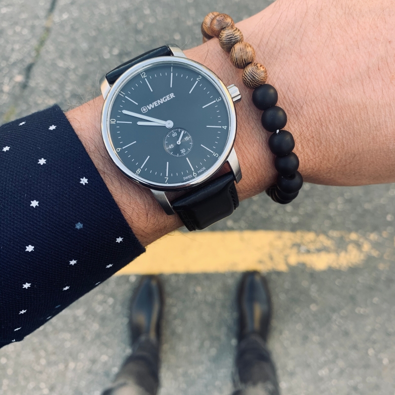 Hnědý náramek Wood 50