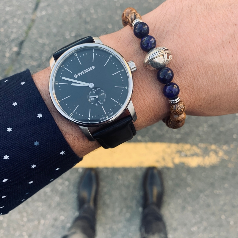 Hnědo - modrý náramek Sparta bojovník 