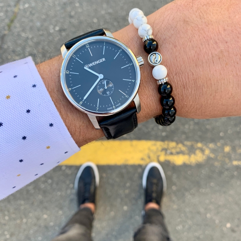 Černo - bílý náramek Jin Jang 