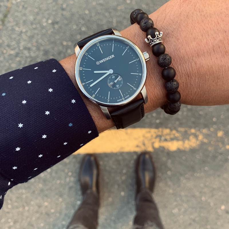 Černý náramek Královská korunka