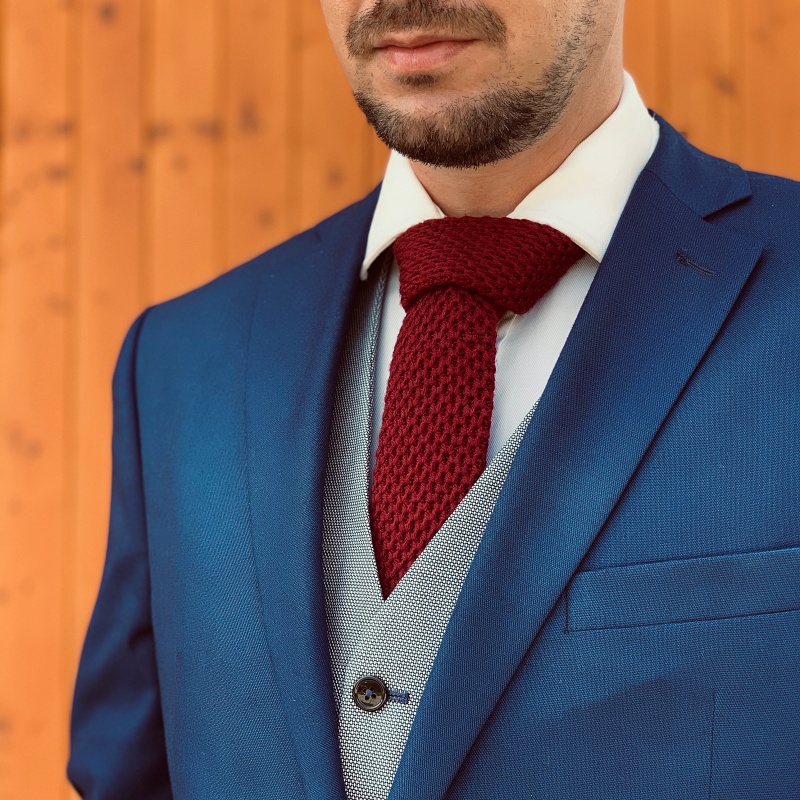 Rudá kravata Blažek Knit 