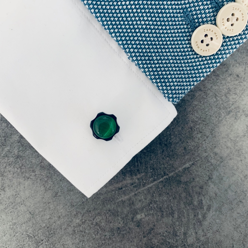 Manžetové knoflíčky Nut green 