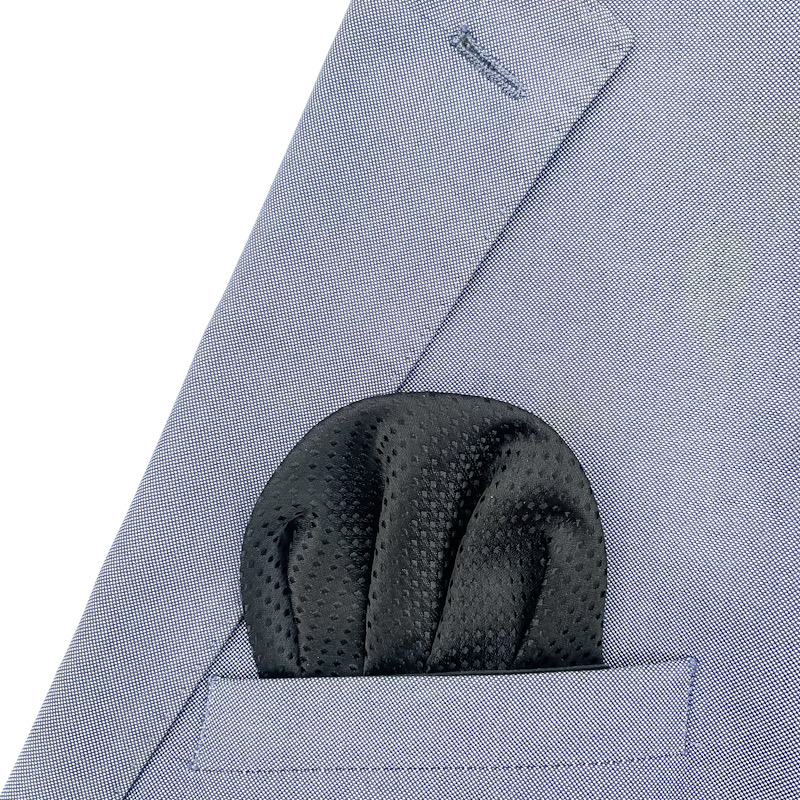 Černý kapesník do saka Dots