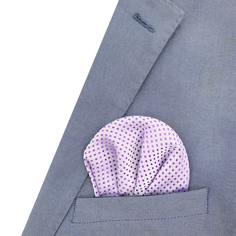 Fialový kapesník do saka Dots