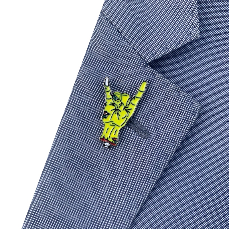 Vánoční brož Grinch STOP 