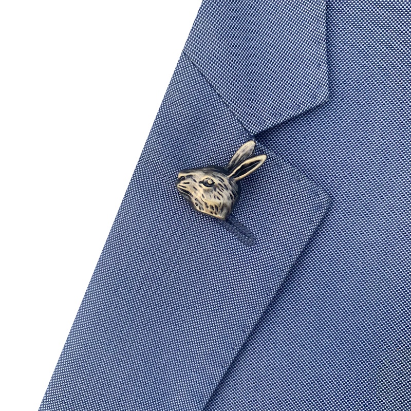 Vintage zlatá brož Zajíc 