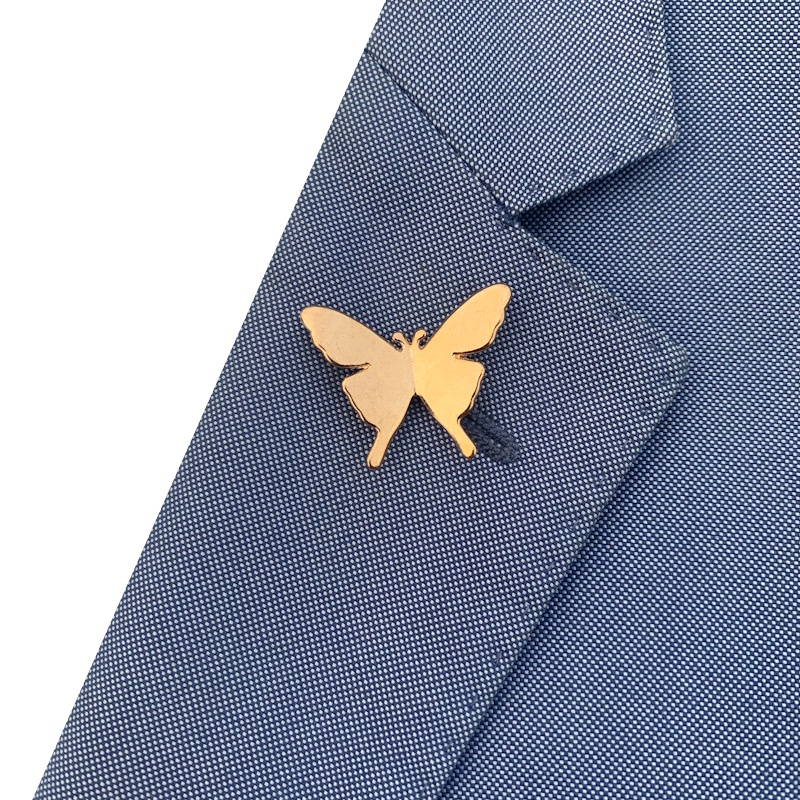 Zlatá brož Motýl 