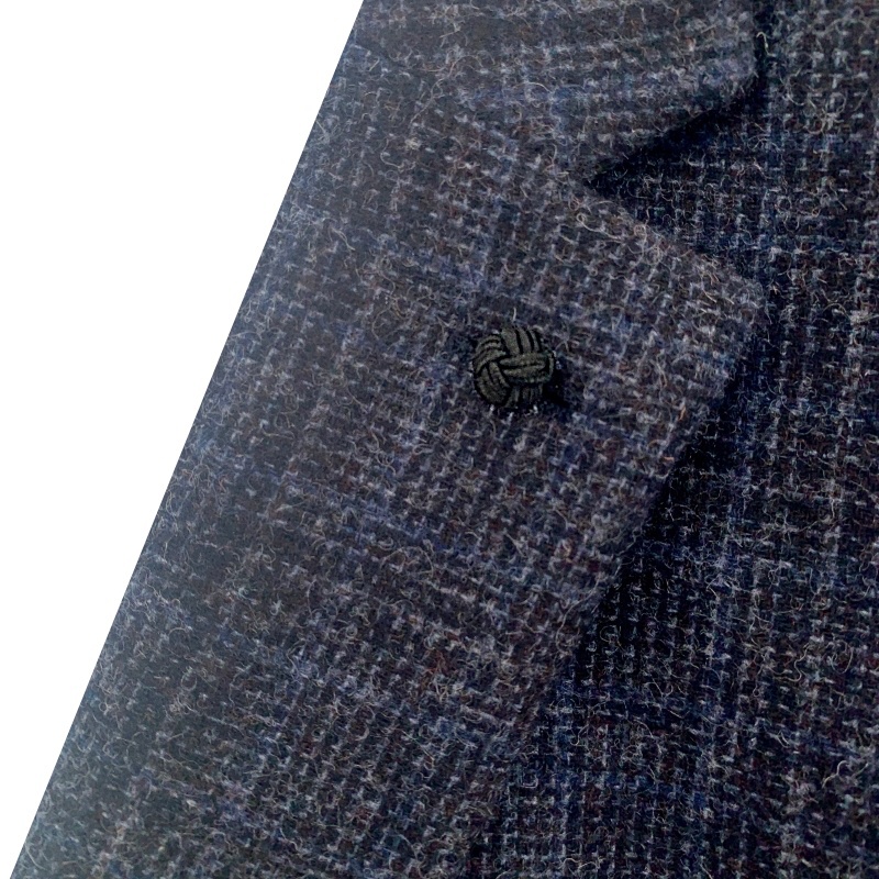 Černá ozdoba klopy saka Ball plastic