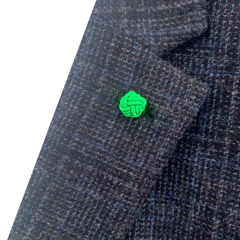 Zelená ozdoba klopy saka Ball 