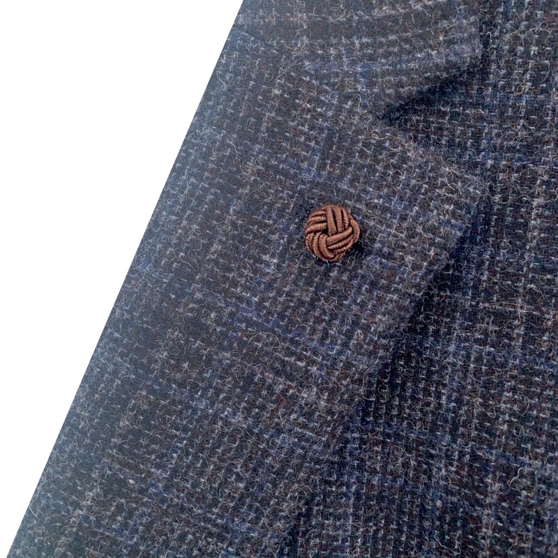 Hnědá ozdoba klopy saka Ball 