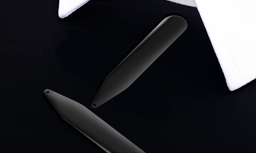 Černá ocelová výztuž do límce košile 