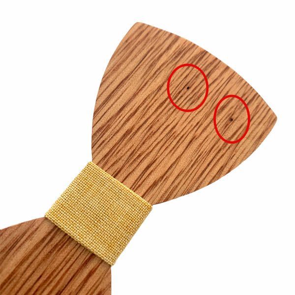 Dřevěný pánský motýlek Classic Žluťák - II. jakost