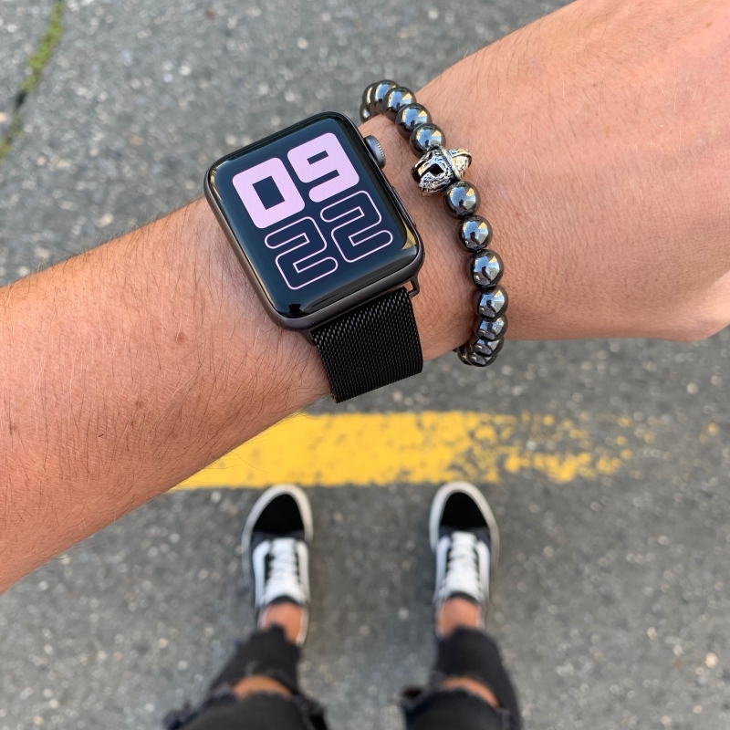 Šedý náramek Hematit Sparta bojovník 