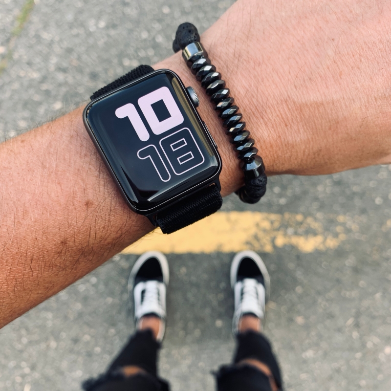 Černý lávový náramek Hematit line 