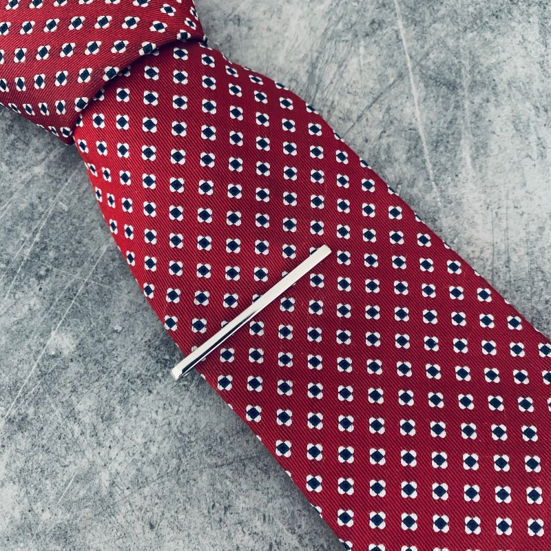 Stříbrná spona na kravatu Thin 