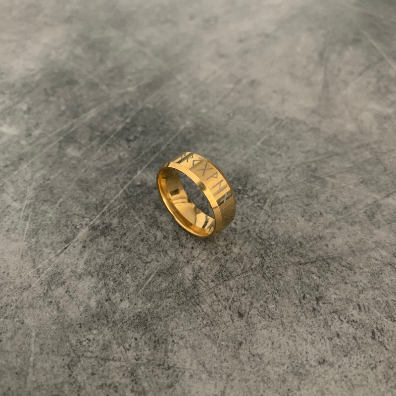 Zlatý prsten Runy vel. 9