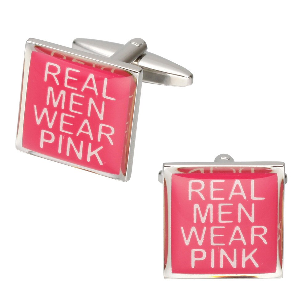 Manžetové knoflíčky Real men wear pink 