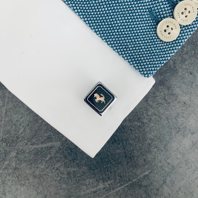 Manžetové knoflíčky Vzpínající se kůň I.  