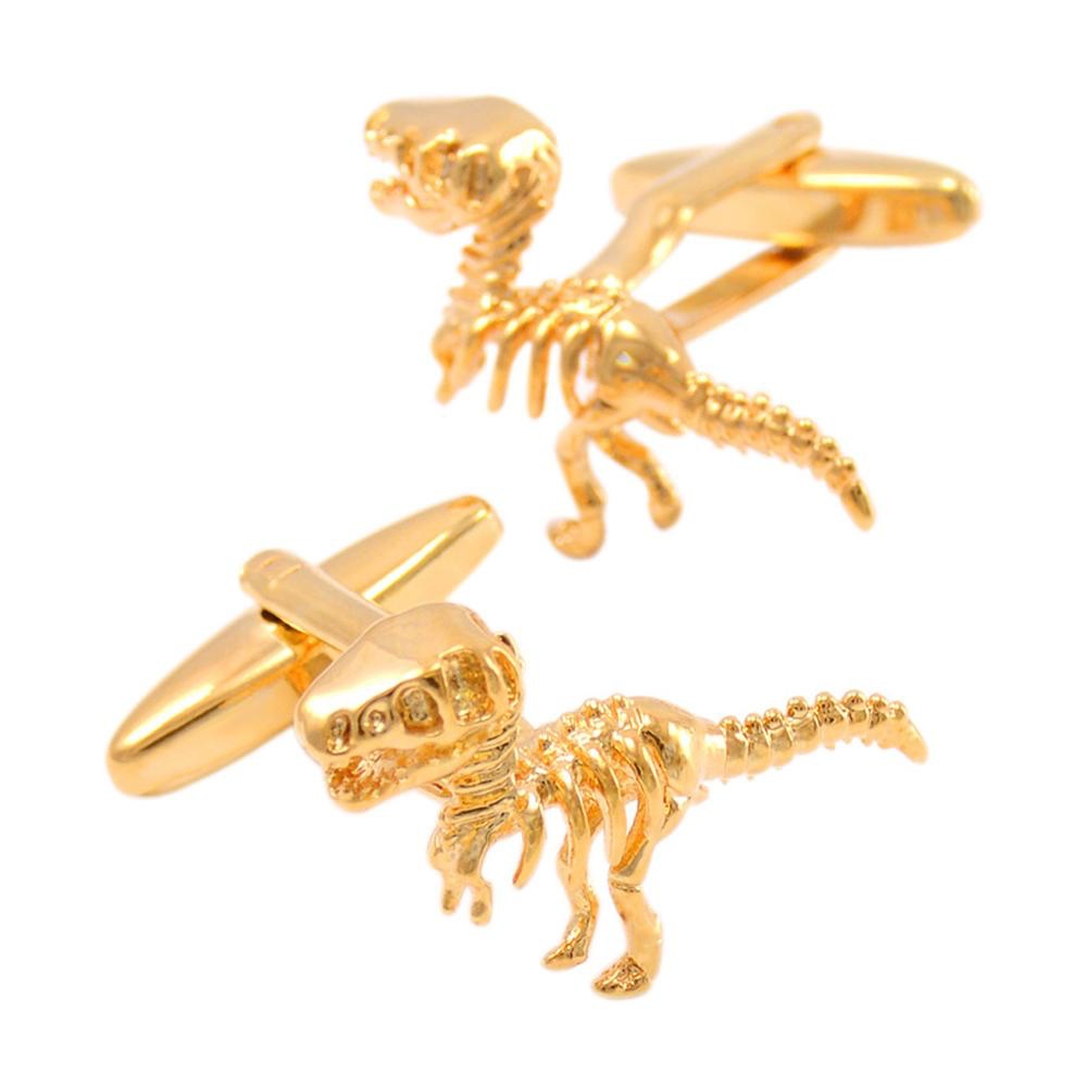 Zlaté manžetové knoflíčky Dinosaurus Rex
