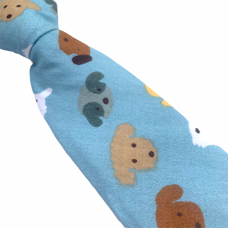 Modrá chlapecká kravata Pejsci 