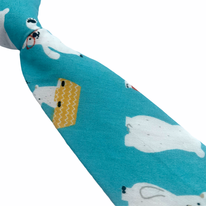 Modrá chlapecká kravata Lední medvědi