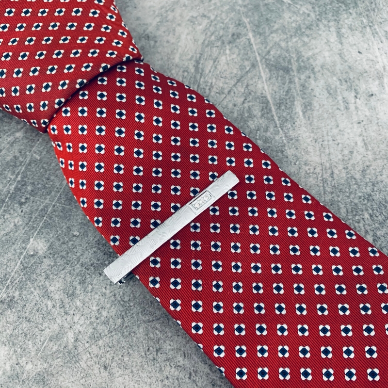 Stříbrná spona na kravatu 3 Cast Crystal 