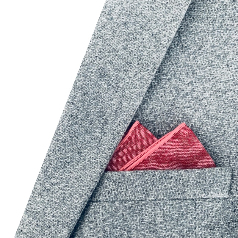 Červený kapesník do saka Color Cotton 